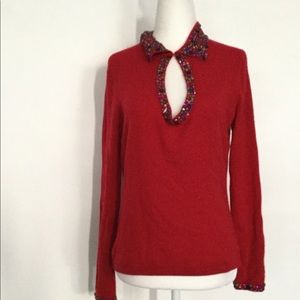 Babette Ballinger rhinestone sweater